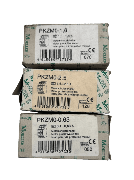MOELLER PKZM0 - 25 + PKZM0 - 20 + PKZM0 - 0.63 + PKZM0 - 2.5 + PKZM0 - 1.6 DISJONCTEUR - KLR Automation