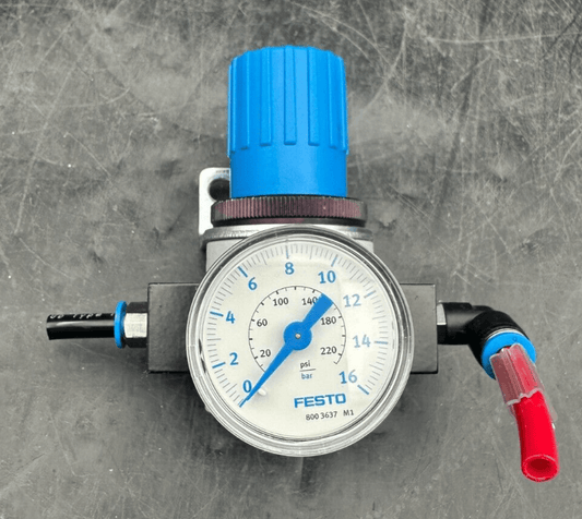 FESTO 8003637 + 159624 BASIC VALVE + GAUGE PRESSURE - KLR Automation