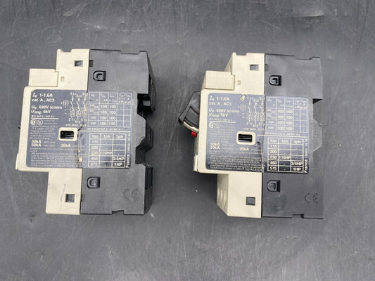 LOT DE 2 TELEMECANIQUE GV2 - M06 DISJONCTEUR MOTEUR - KLR Automation