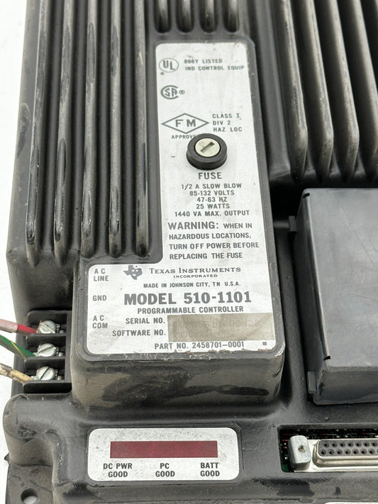 Texas Instruments 510 - 1101 2458701 - 0001 Programmable Controller - KLR Automation