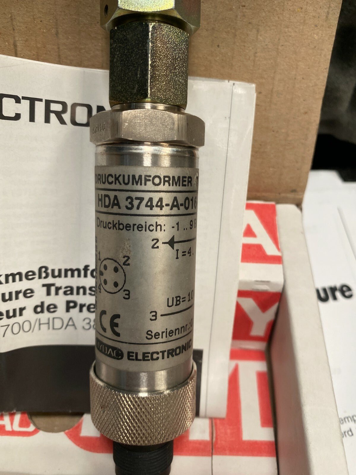 Hydac Electronic HMG 2020 - 000 - F + HDA + ETS sensor / Portable Data Recorders - KLR Automation