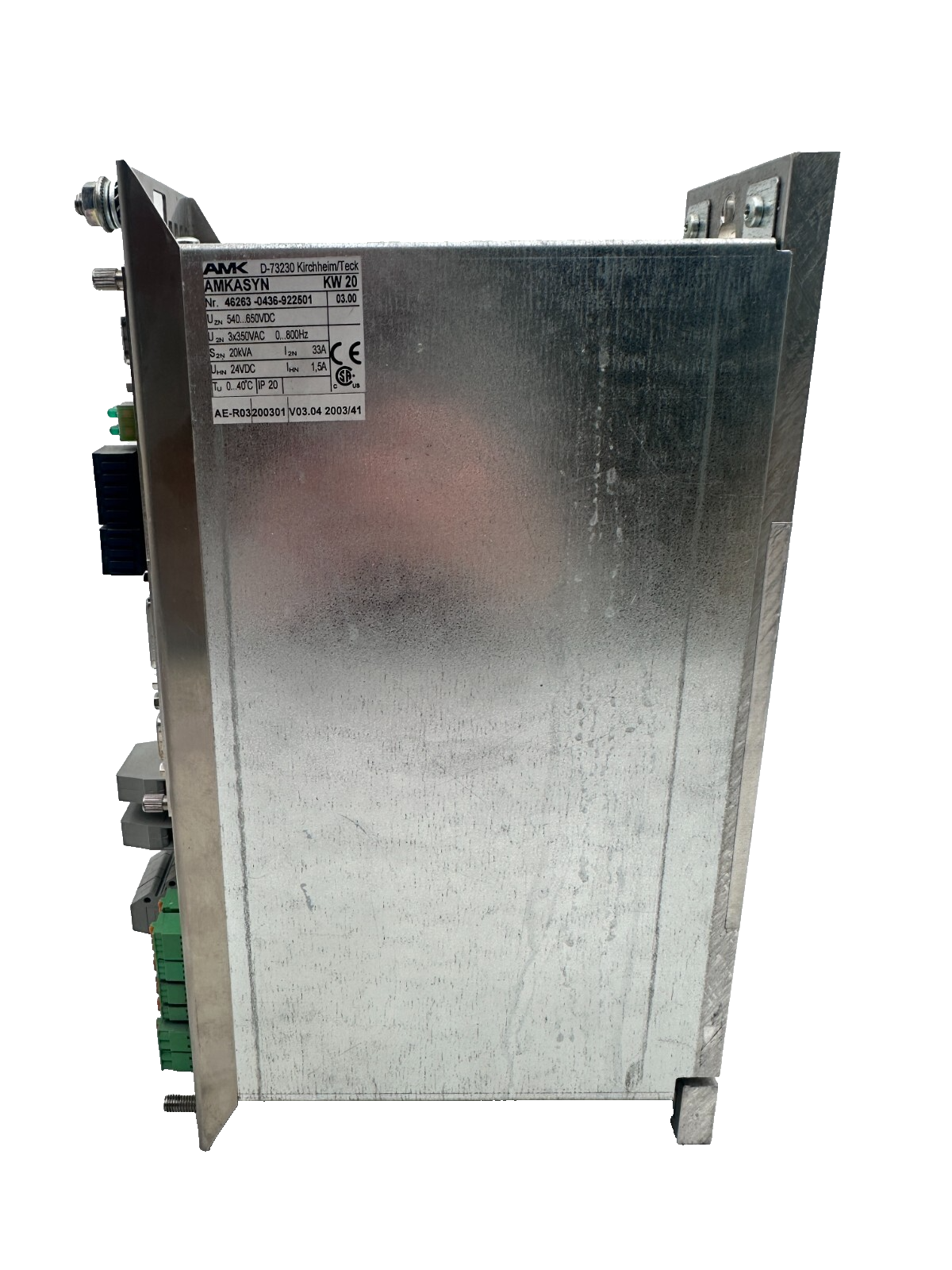 AMK AMKASYN KW 20 AVEC KW-R03 20kVA VERSION 03.00 SERVO DRIVE