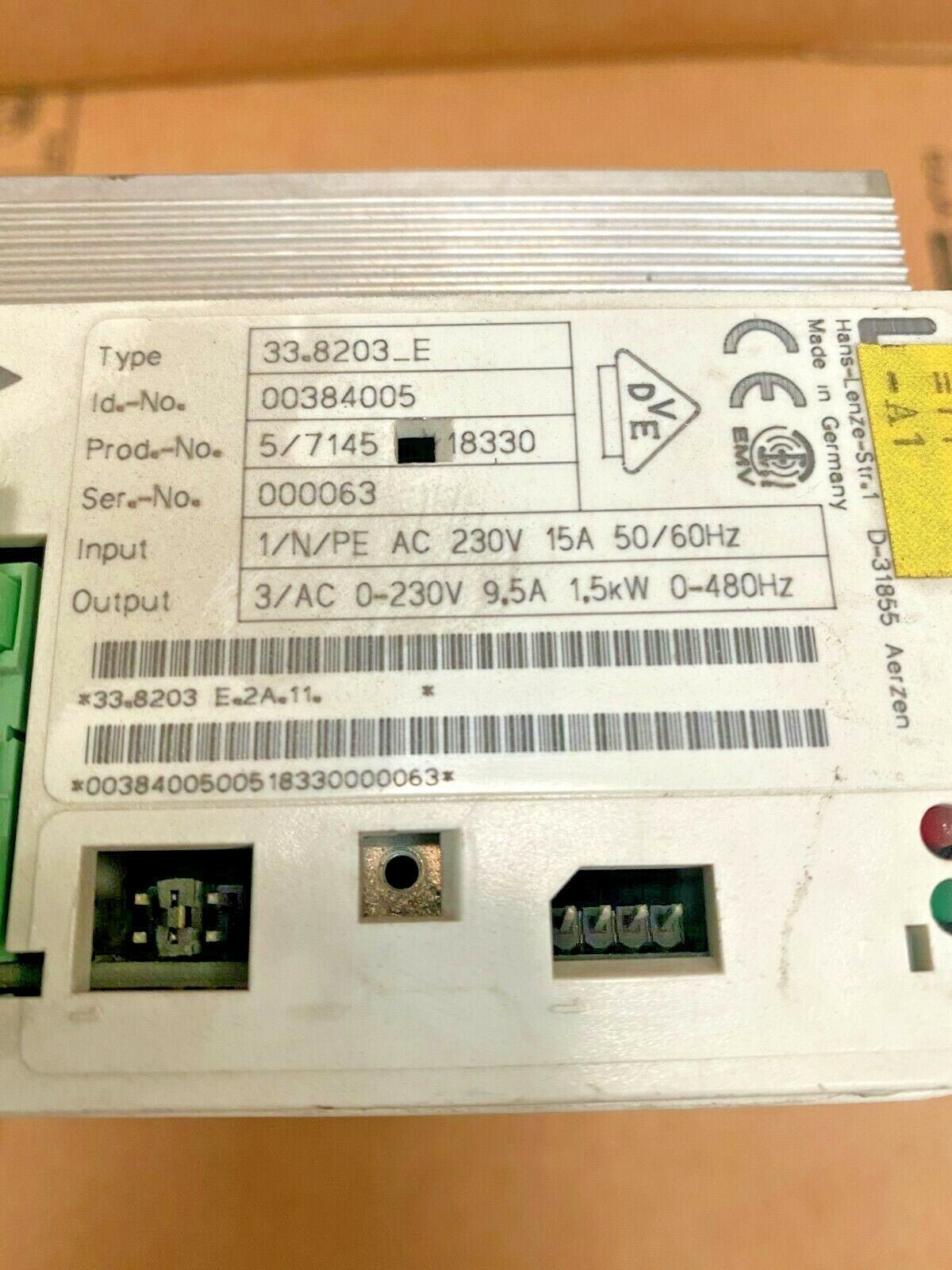 Lenze EVF8203 - E EVF 8203E 33.8203 - E 00384005 - Variateur de fréquence - KLR Automation