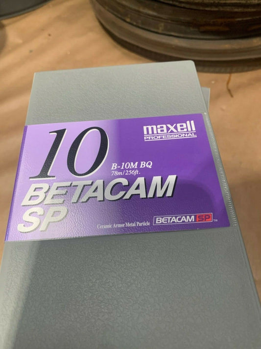 4 pc X Maxell B - 10M MBQ Betacam SP 12 min. small - KLR Automation