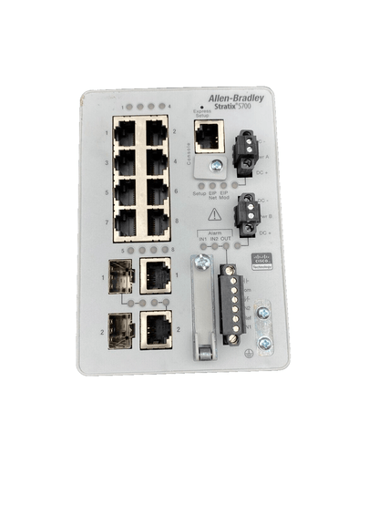 Allen Bradley 1783 - BMS10CGA ALLEN - BRADLEY STRATIX 5700 MANAGED ETHERNET SWITCH - KLR Automation