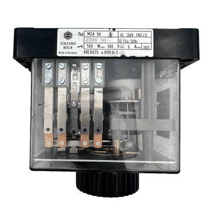 SCHLEICHER MZA 94 K 349 197/2 220V 0.15s - 30H 500W TIME RELAY - KLR Automation