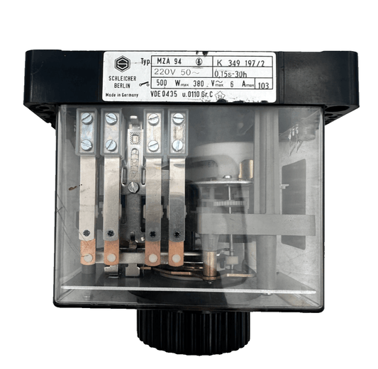 SCHLEICHER MZA 94 K 349 197/2 220V 0.15s - 30H 500W TIME RELAY - KLR Automation