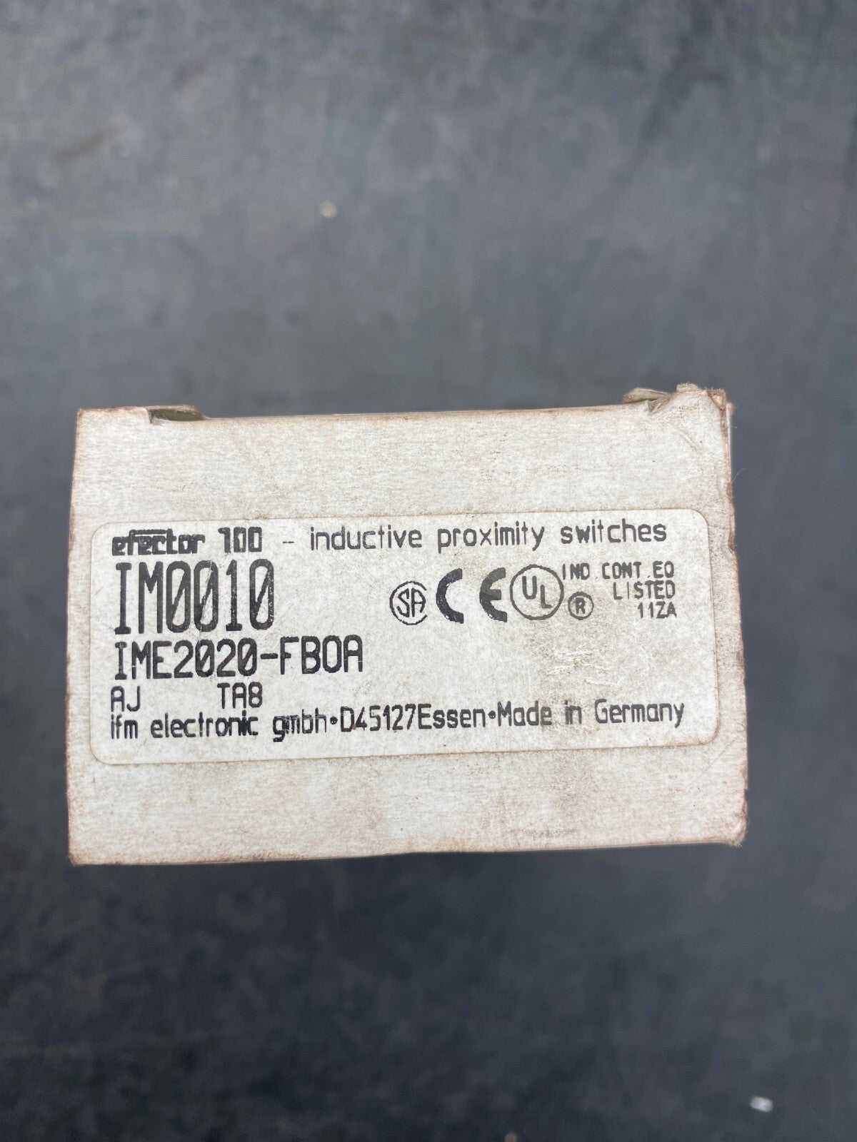IFM IM0010 IME2020-FBOA AJ TA8 INDUCTIVE PROXIMITY SWITCHES