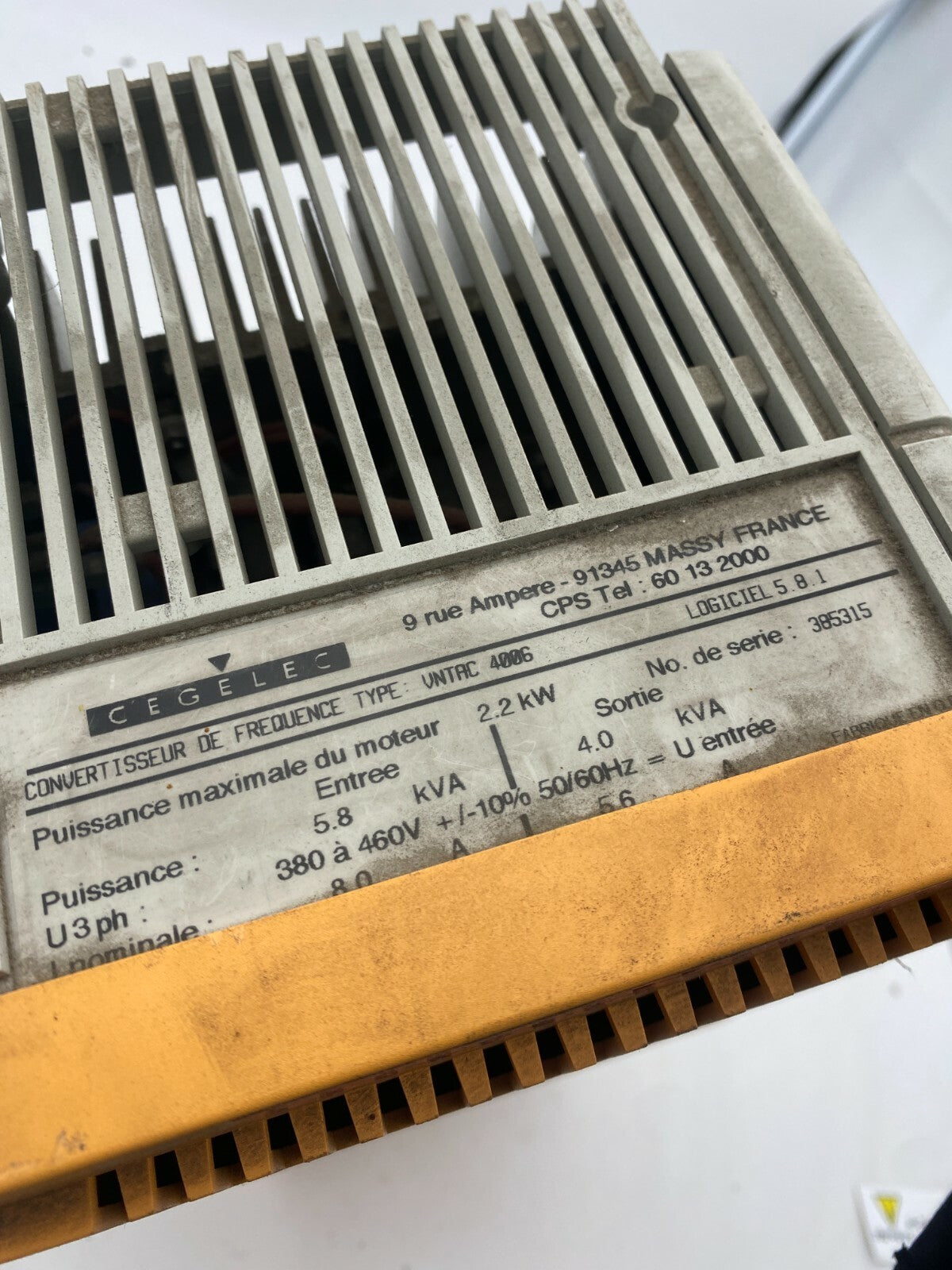 CEGELEC Alstom Alspa VNTA Convertisseur de frequance VNTAC 4006