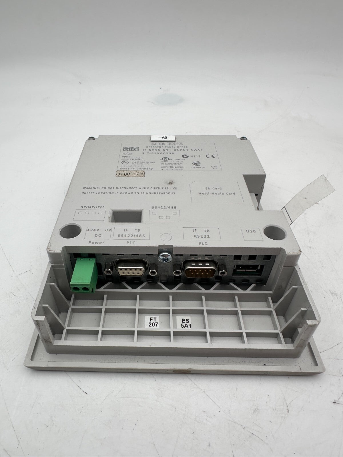 SIEMENS 6AV6641 - 0CA01 - 0AX1 SIMATIC OPERATOR PANEL OP77B - KLR Automation