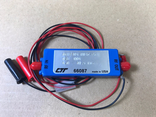 RF MICROWAVE AMPLIFIER CTT 4GHz - 10.5GHz ( 10.368GHz ) ALM/105 - 8037 - 11 SMA - KLR Automation