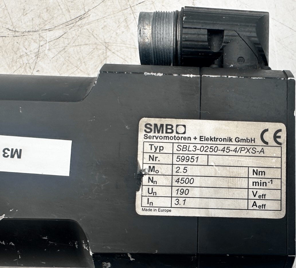 SMB SBL3 - 0250 - 45 - 4/PXS - A 2.5 Nm 4500 T/min - KLR Automation