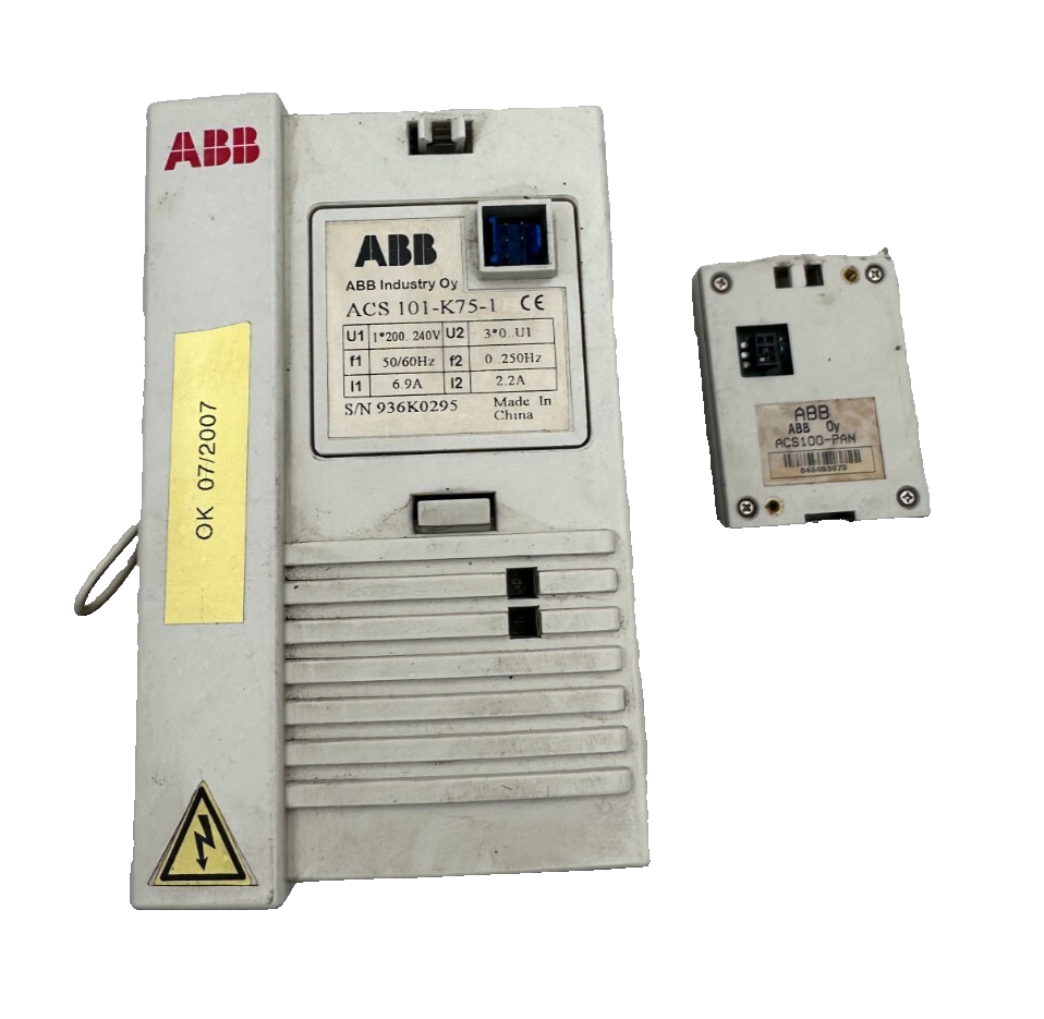 ABB ACS101-K75-1 FREQUENCY CONVERTER + ACS100-PAN x1pc