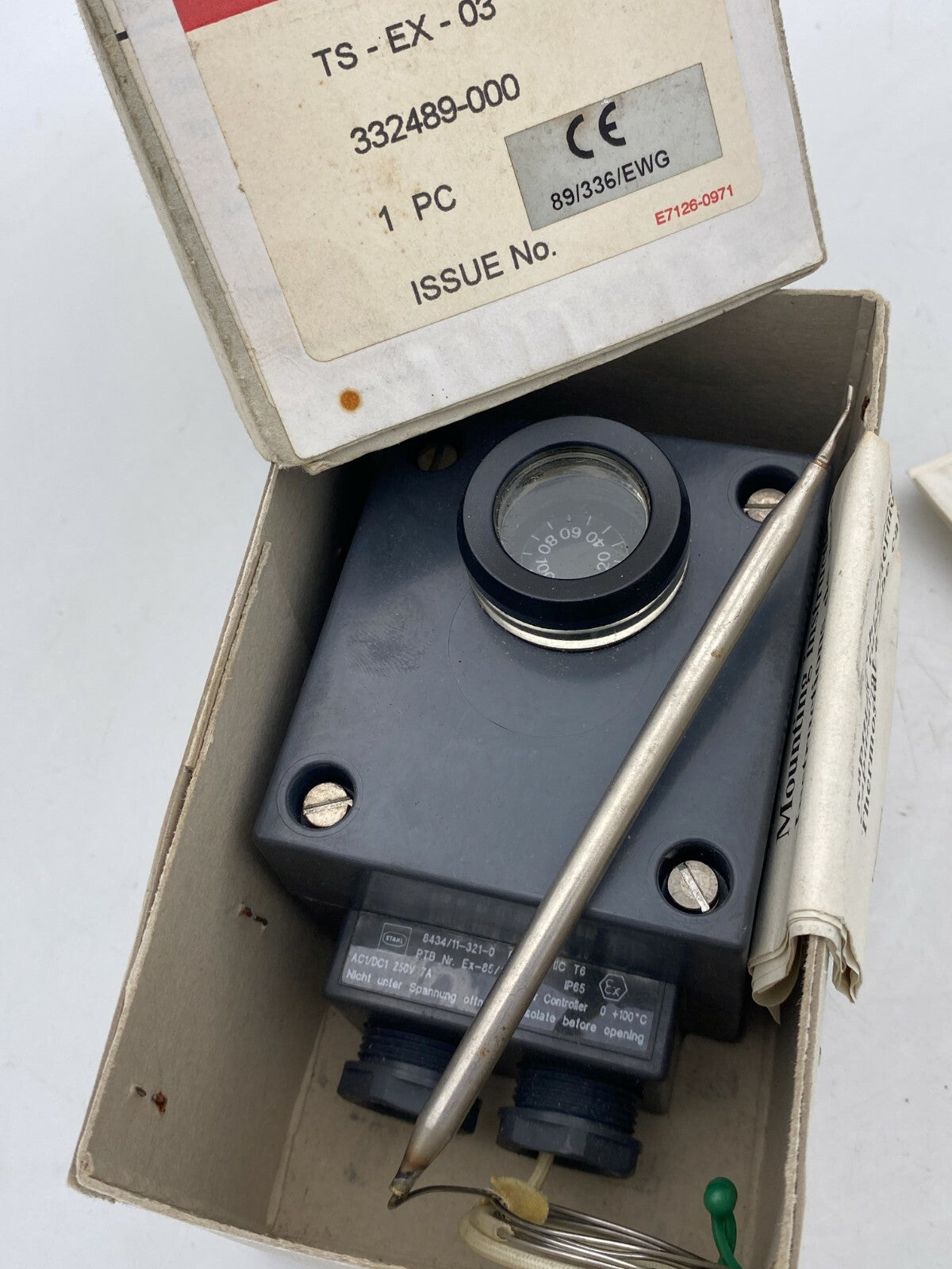 1pc  x  Pentair Raychem   Thermostat TS-EX-03 332489-000 89/336/EWG