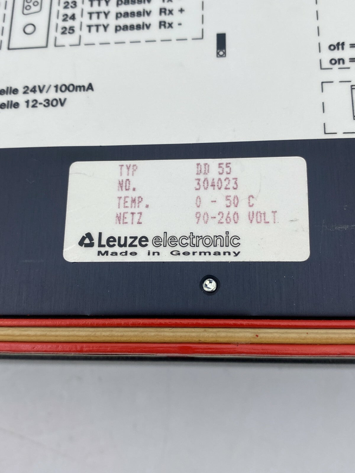 LEUZE ELECTRONIC DD 55 Displaydecoder V44.20 -used- 50019903 without key