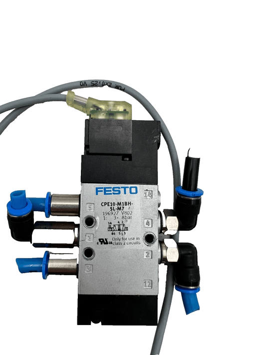 FESTO CPE10 - M1BH - 5L - M7 196927 V802 SOLEINOID VALVE - KLR Automation