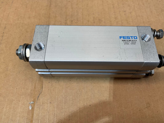 1 x FESTO 536277 Compact Double Acting Cylinder ADN - 32 - 80 - A - P - A - KLR Automation