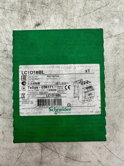 4pc x SCHNEIDER ELECTRIC LC1D12BL + LC1D18F7 + LC1D18BL + LC1D12F7 CONTACTEUR - KLR Automation