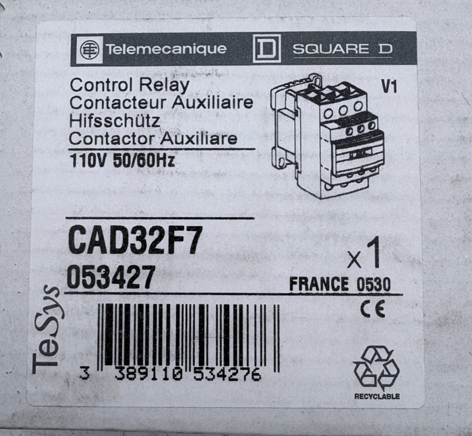 SCHNEIDER ELECTRIC CONTACTEUR AUXILIAIRE CAD32B7 x1 - KLR Automation