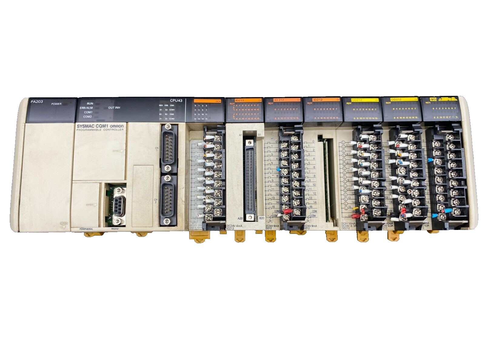 OMRON CPU43 SYSMAC CQM1 + PA203 +OCH + ID213 + 0D212