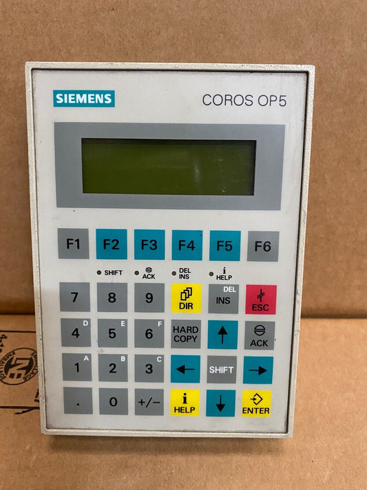 Siemens COROS OP5 - A1 Operator Panel 6AV3505 - 1FB01 OP5 - KLR Automation
