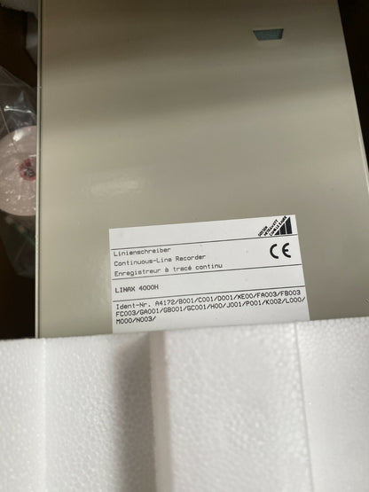  Camille Bauer Linax 4000H Enregistreur Tracé continu GOSSEN Metrawatt 