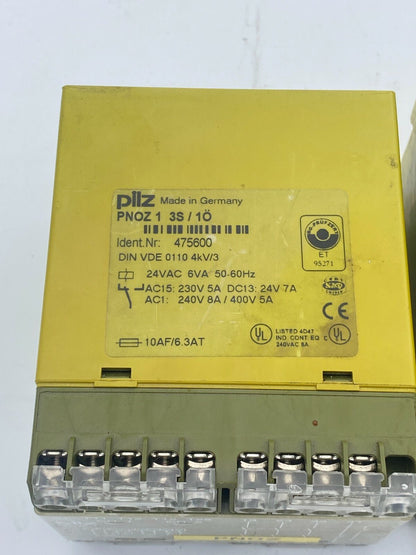 1pc x Pilz PNOZ 13S/10 Relay 475600 Universal Instruments - KLR Automation