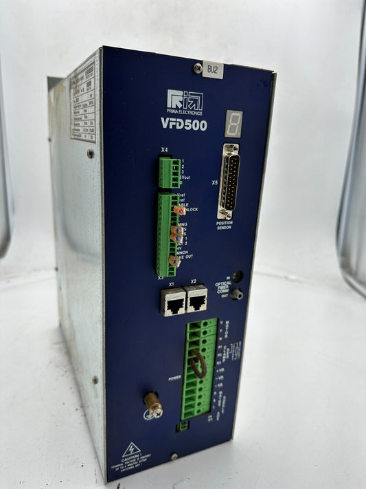PRIMA ELECTRONICS LASER VFD3EPA11180010 VFD500  optical fiber  out see photo