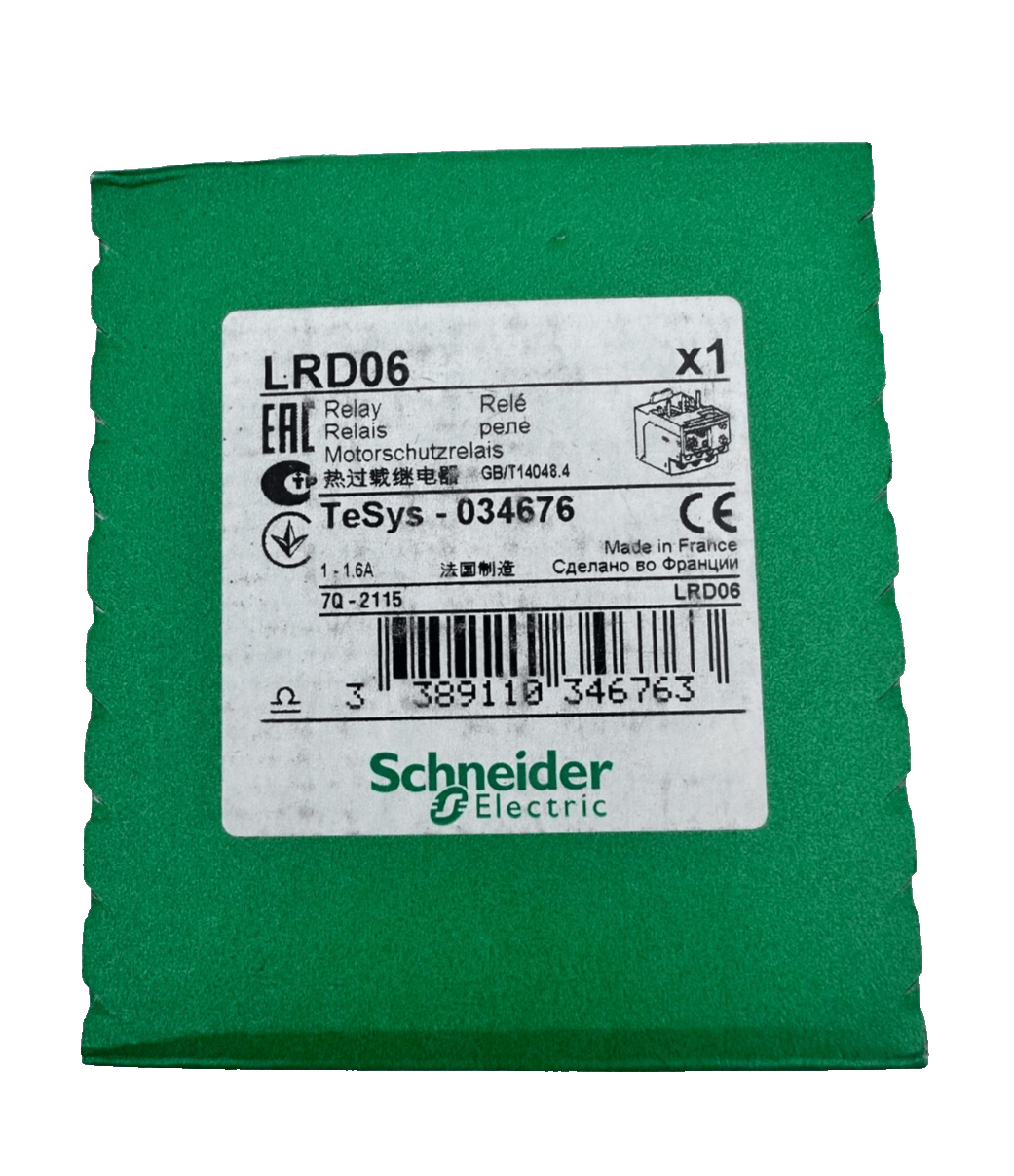 SCHNEIDER ELECTRIC LRD06 RELAY - KLR Automation