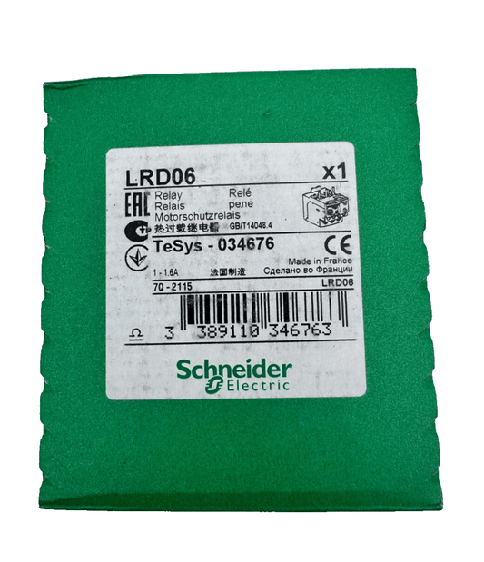 SCHNEIDER ELECTRIC LRD06 RELAY - KLR Automation