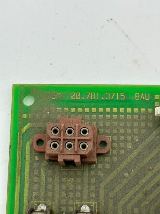 1pc x MODULE PRINTED CIRCUIT BOARD CP 186.4411/GSM GSM 00.781.3715 BAU QM46 - KLR Automation