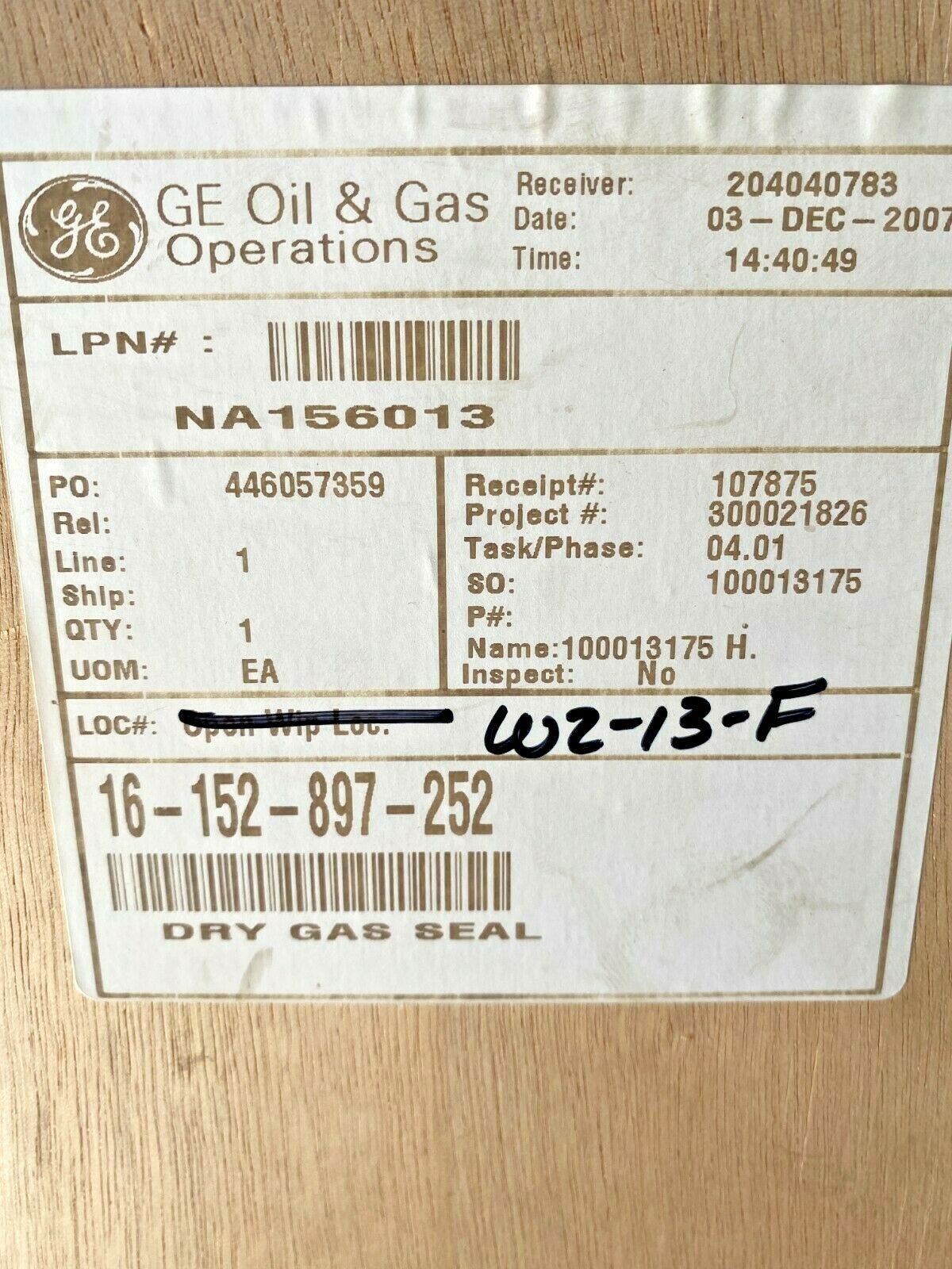 GE DRY GAS SEAL Turbo Machine Compressor DH7JM 89624288 Type 28XP JOHN CRANE - KLR Automation