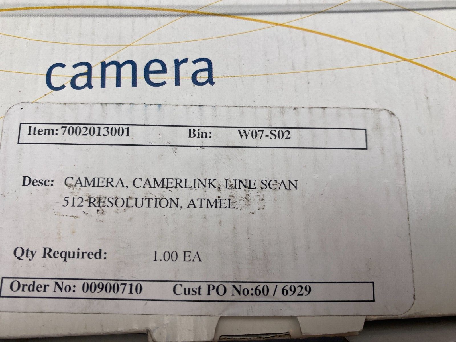 AVIIVA E2V CAMERA LINK AT71YM2CL0514-BA0 IND A LINE SCAN CAMERA