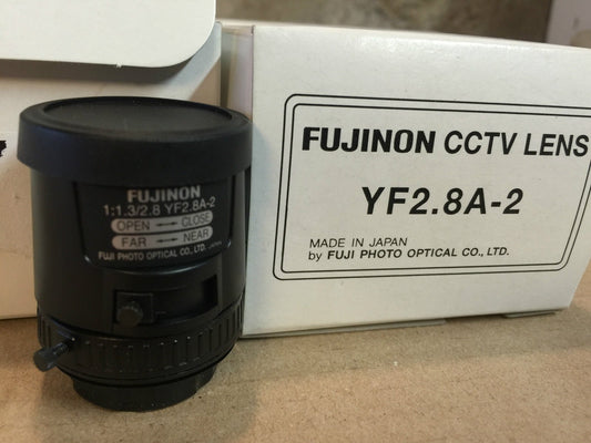 Fuji Fujinon CCTV Camera Lens Model: YF2.8A - 2 1:1.3/2.8 CCTV Lens - KLR Automation