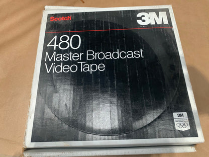Old RARE Film French In Action 3M 480 Master Broadcast Video Tape 1" 1988