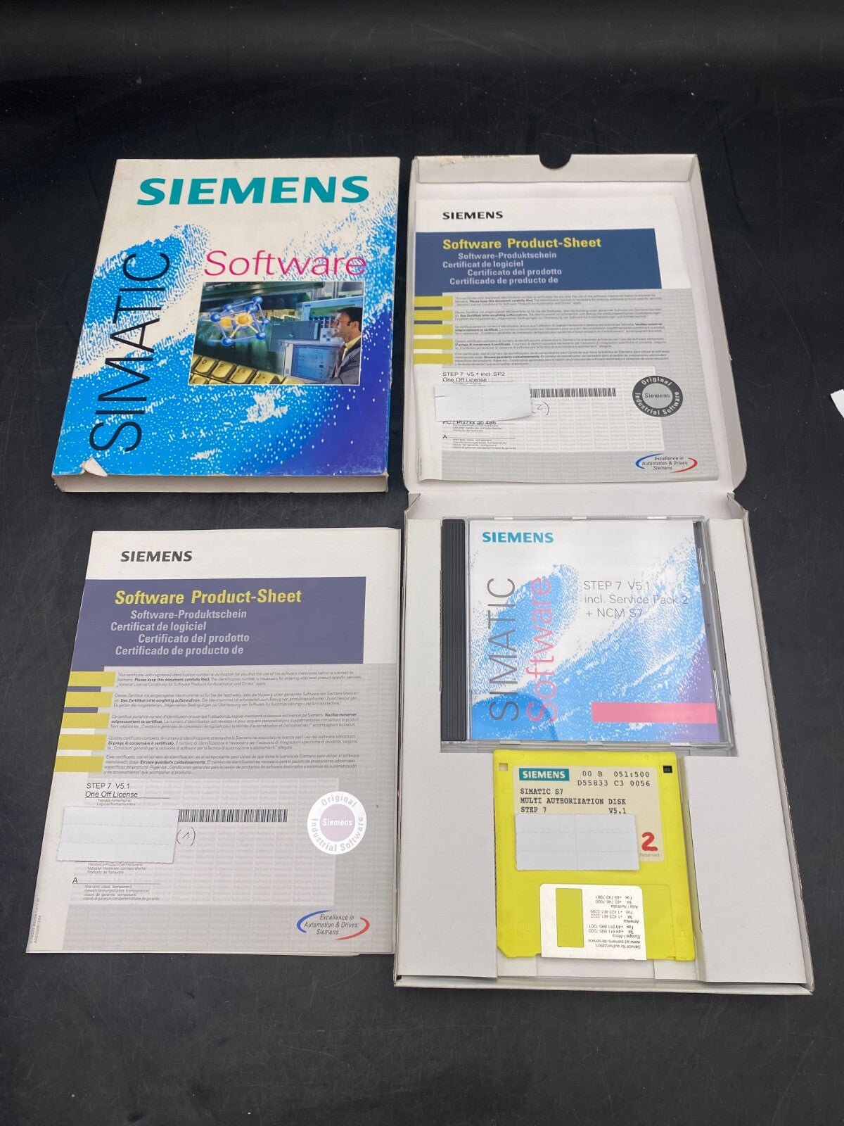 Siemens Simatic Software STEP7 V5.1 One Off License 6ES7810 - 4CC05 - 0YX0 - KLR Automation