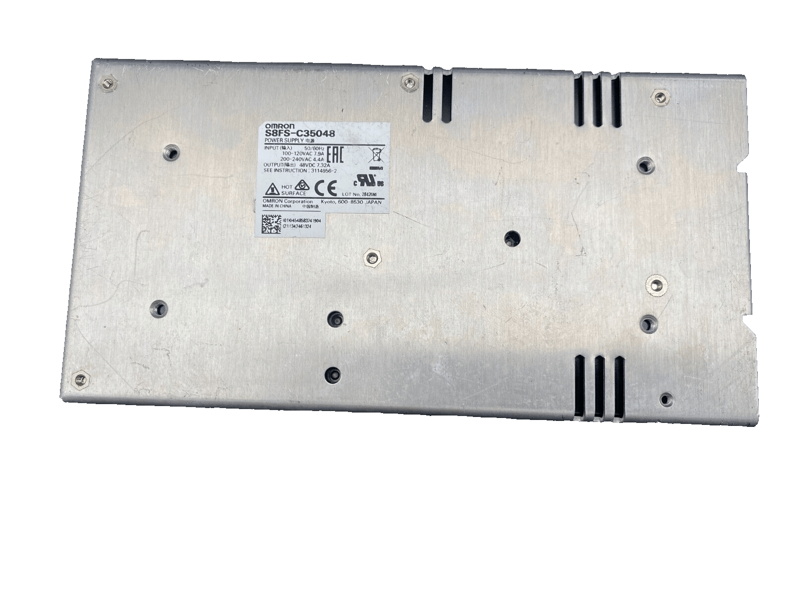 OMRON S8FS - C35048 POWER SUPPLY 100 - 120 VAC 7.9A - KLR Automation