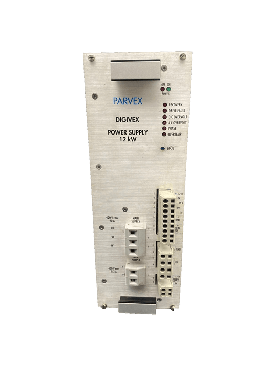 PARVEX DIGIVEX 9902040 DPS0612 POWER SUPPLY 12kW BOUTON TEMOIN LUMINEUX MANQUANT - KLR Automation