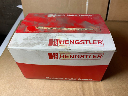 Hengstler H890 Counter E513 - 34 - 60 DC24 Preset 60mm suare K0802 A3397 - KLR Automation