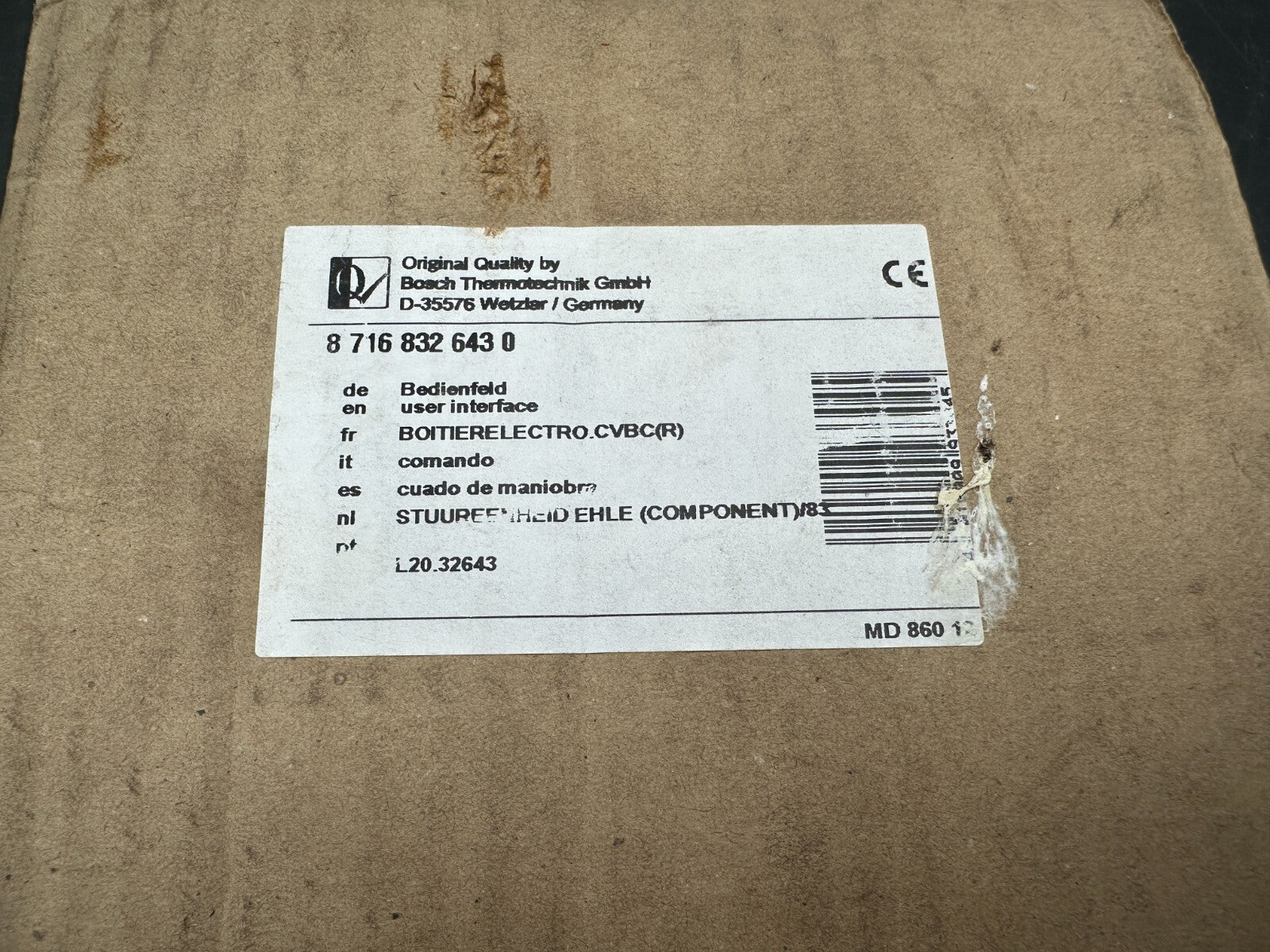 DE DIETRICH 87168326430 BOITIER ELECTRO CVBC (R) HONEYWELL S4965CM 1027 1 - KLR Automation