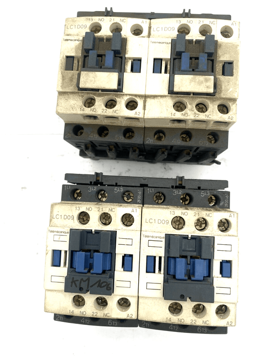 LOT OF 4 TELEMECANIQUE SQUARE D LC1 D09 CONTACTOR - KLR Automation