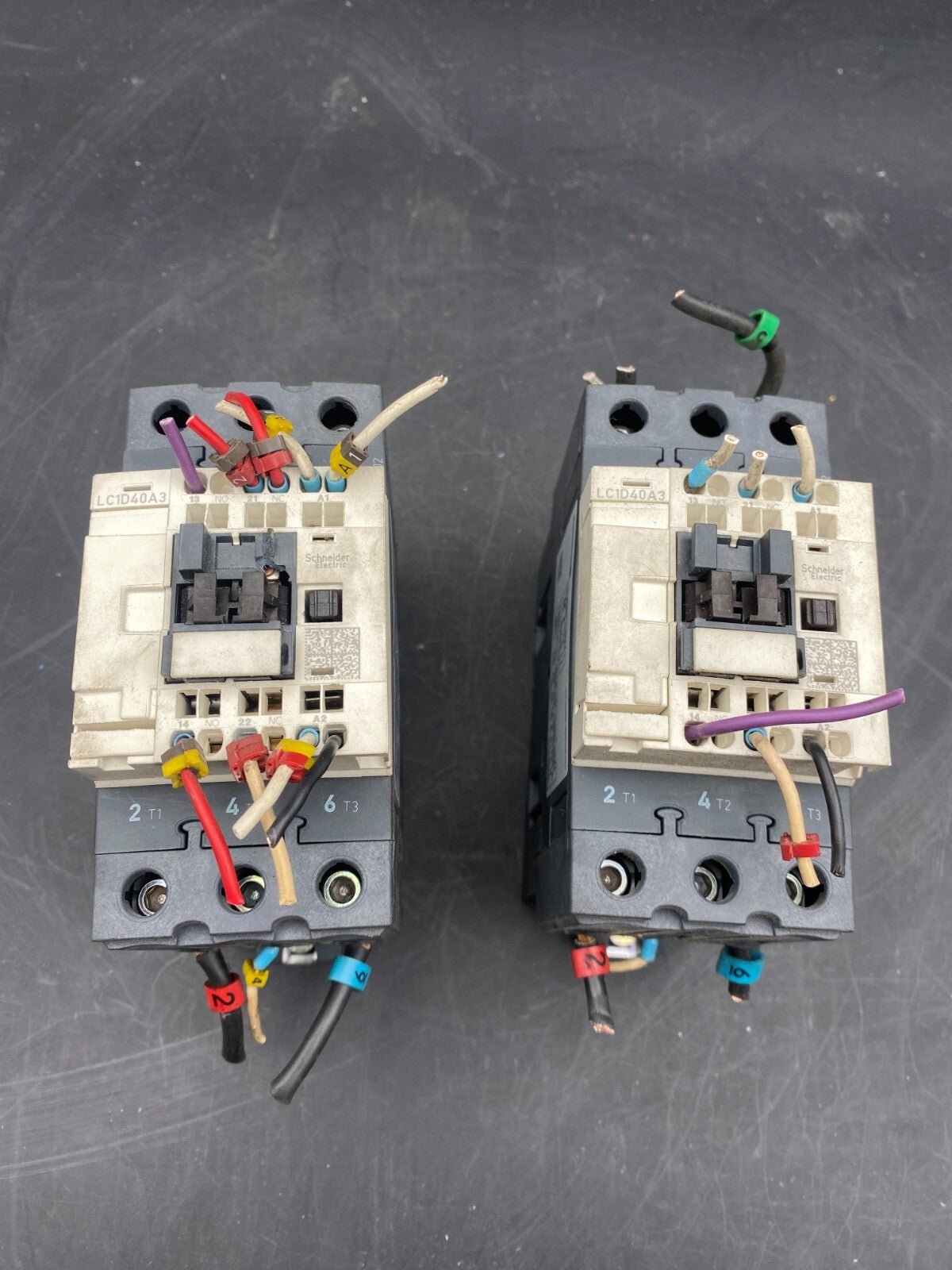 LOT OF 2 SCHNEIDER ELECTRIC LC1D40A3 CONTACTOR - KLR Automation