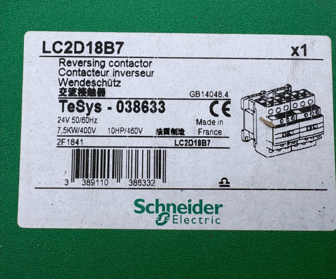 SCHNEIDER ELECTRIC CONTACTEUR LC2D18B7 x1