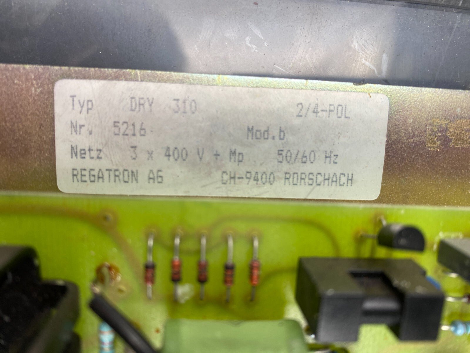 REGATRON AG DRY 310 5216 2/4 - POL 3x400V + MP 50/60Hz CARTE DE REGULATION x1pc - KLR Automation