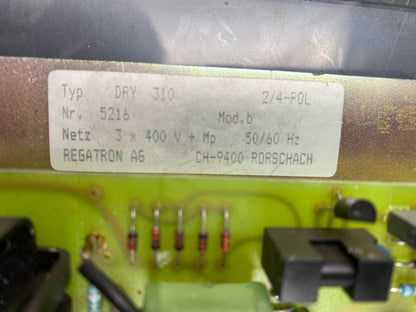 REGATRON AG DRY 310 5216 2/4 - POL 3x400V + MP 50/60Hz CARTE DE REGULATION x1pc - KLR Automation