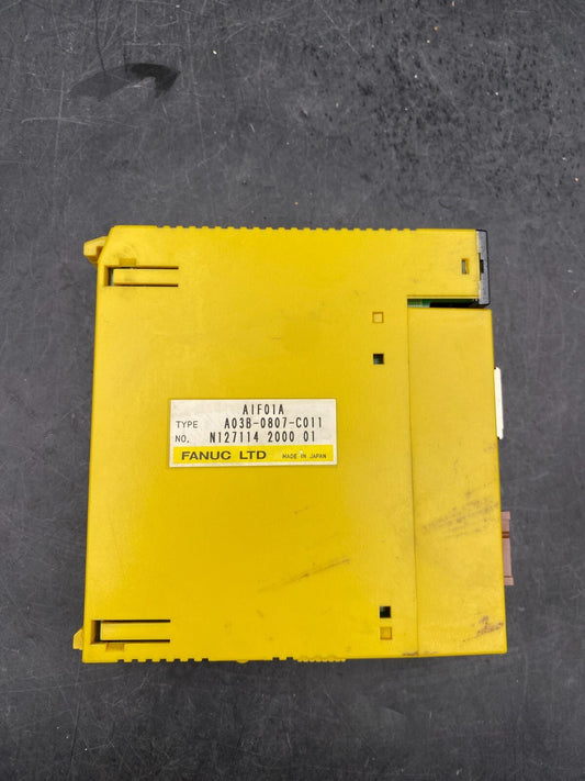 FANUC AIF01A A03B - 0807 - C011 INPUT/OUTPUT MODULE - KLR Automation
