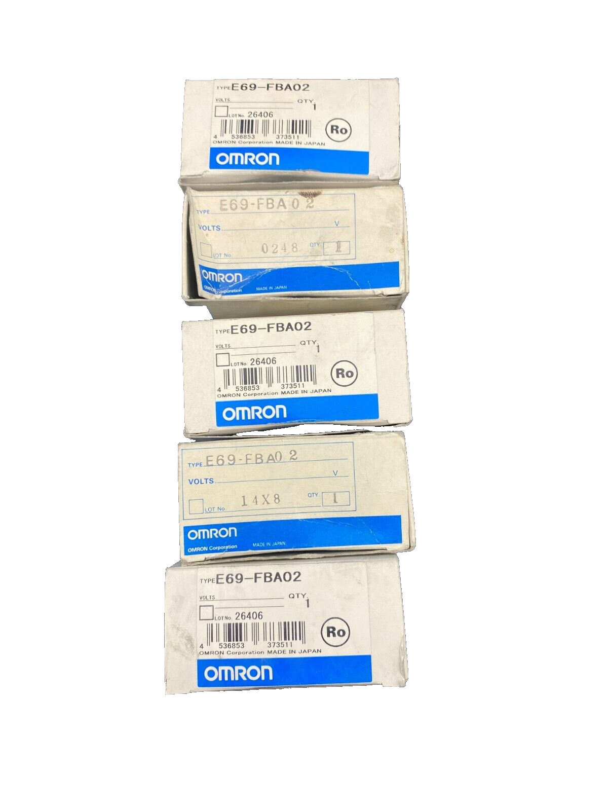 OMRON E69-FBA02 PLAQUE DE MONTAGE POUR CODEUR E6B2 x5pc