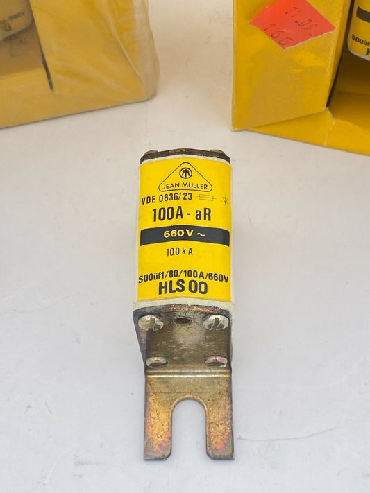 8 NEW JEAN MULLER HLS - 00 FUSE 100A HLS - 00 - 100 VDE 0636/23 HLS00 100A - AR - KLR Automation