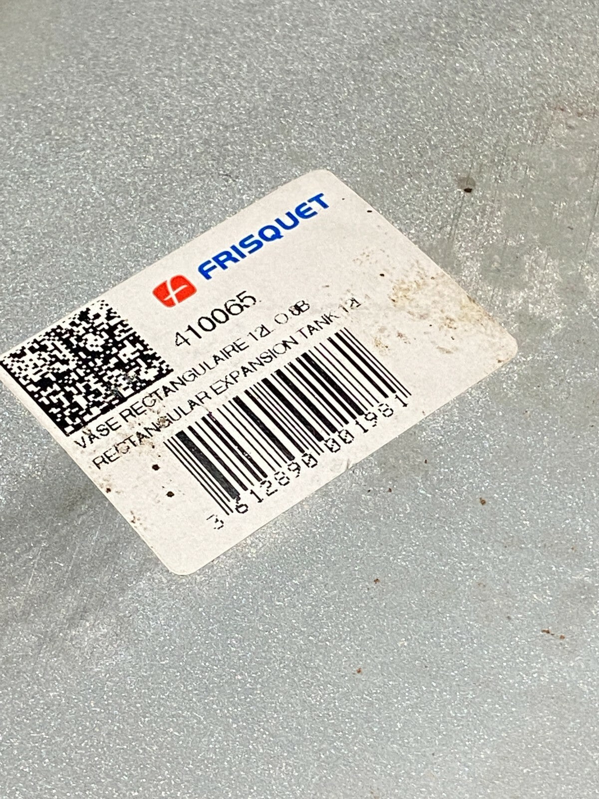 Vase rectangulaire 0.8b 12l - DIFF pour Frisquet : 410065 - KLR Automation