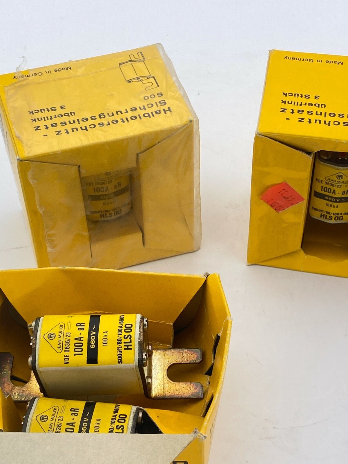 8 NEW JEAN MULLER HLS - 00 FUSE 100A HLS - 00 - 100 VDE 0636/23 HLS00 100A - AR - KLR Automation